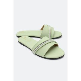 Light Green Ladies Casual Slippers