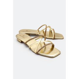 Golden Ladies Formal Slippers
