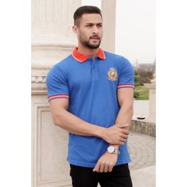 Contrast Polo Knit Shirt