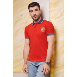 Contrast Polo Knit Shirt