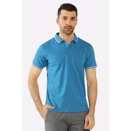 Blue All Over Printed Polo