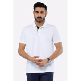 White Tipping Collar Polo