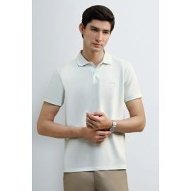 Mint Solid Collar Polo