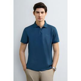 Sailor Blue Solid Collar Polo