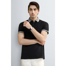 Black Tipping Collar Polo