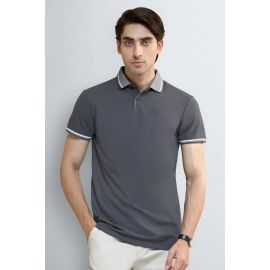 Charcoal Tipping Collar Polo