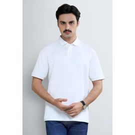 White Tipping Collar Polo