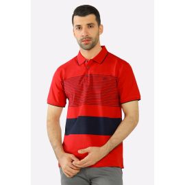Red Yarn Dyed Polo