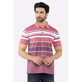 Pink Yarn Dyed Polo
