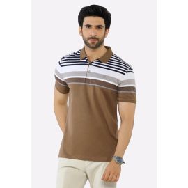 Brown Yarn Dyed Polo