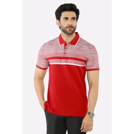 Red Yarn Dyed Polo
