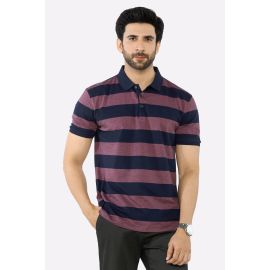 Purple Yarn Dyed Polo