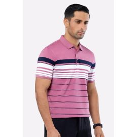 Pink Yarn Dyed Polo