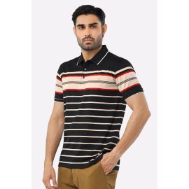 Black Yarn Dyed Polo