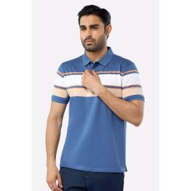 Blue Yarn Dyed Polo