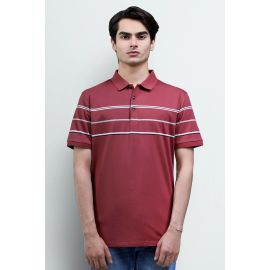 Maroon Yarn Dyed Polo