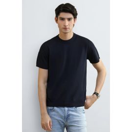 Navy Blue Crew Neck T-Shirt