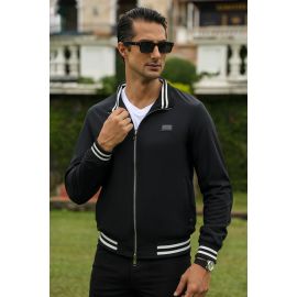 Men Black Reversible Jacket