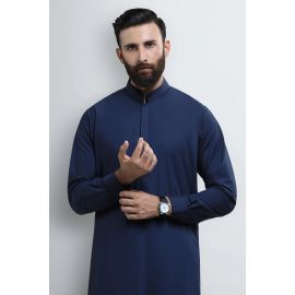 Medium Blue Wash & Wear Shalwar Kameez