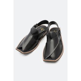 Black Casual Peshawari Sandal