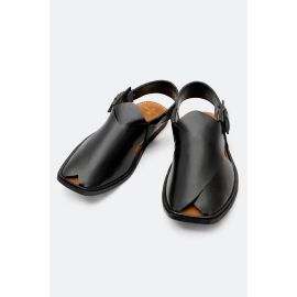 Black Casual Peshawari Sandal