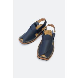 Navy Blue Casual Peshawari Sandal