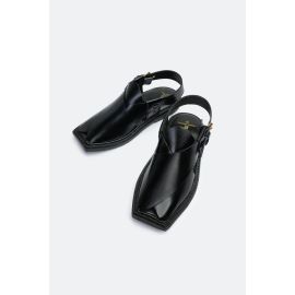 Black Casual Peshawari Sandal