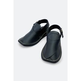 Black Casual Peshawari Sandal