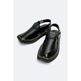 Black Casual Peshawari Sandal