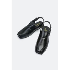 Black Casual Peshawari Sandal
