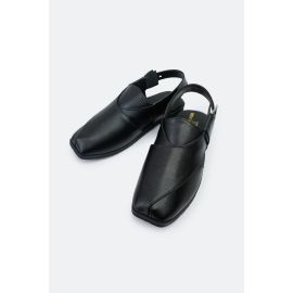 Black Casual Peshawari Sandal