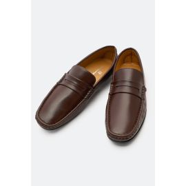 Brown Men Casual Mocassins Shoes