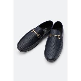 Navy Blue Casual Moccasins Shoes