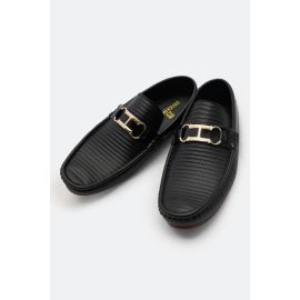 Black Moccasins Casual Shoes