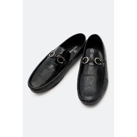 Black Men Casual Mocassins Shoes