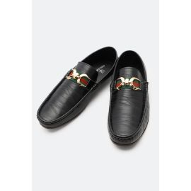 Black Men Casual Moccassins Shoes