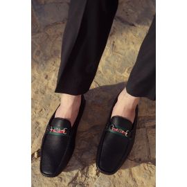Black Casual Moccassins Shoes