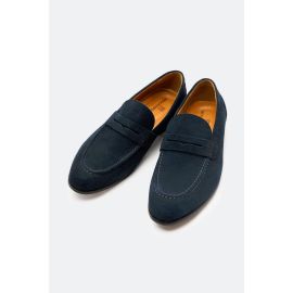 Navy Formal Moccassins Shoes