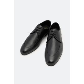 Black Derby Lace Up Formal Shoes