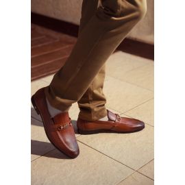 Tan Formal Moccassins Shoes