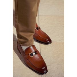 Coffee Men Formal Moccassins