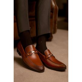 Coffee Men Formal Moccassins