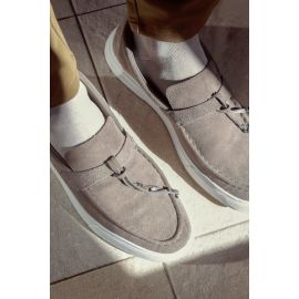 Suede Leather Tassel Loafers