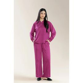 Knitted Purple Co-ord Set
