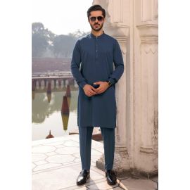 Blue Wash & Wear Fabric