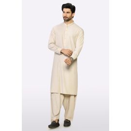 Beige Wash & Wear Fabric