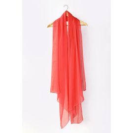 Peach Chiffon Dupatta