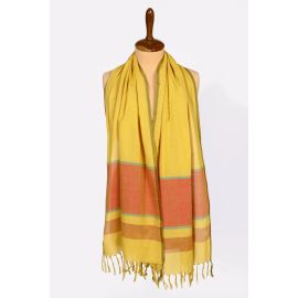 Yellow Plain Dupatta