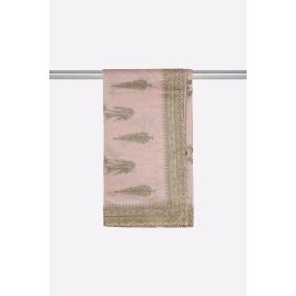 Peach Printed Dupatta
