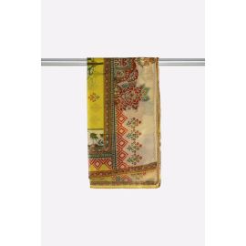 Lime Printed Dupatta